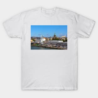 Helsinki city center shot from the sea T-Shirt